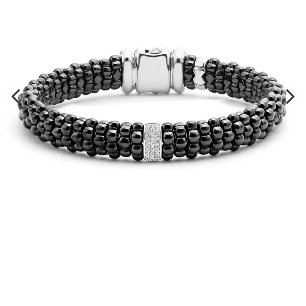 Single Station Ceramic Diamond Bracelet
